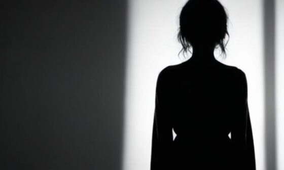 A silhouette of a person standing in the shadows, partially hidden from view. This image evokes a sense of mystery and danger, hinting at hidden secrets and unseen threats to come in the bloody tulip story